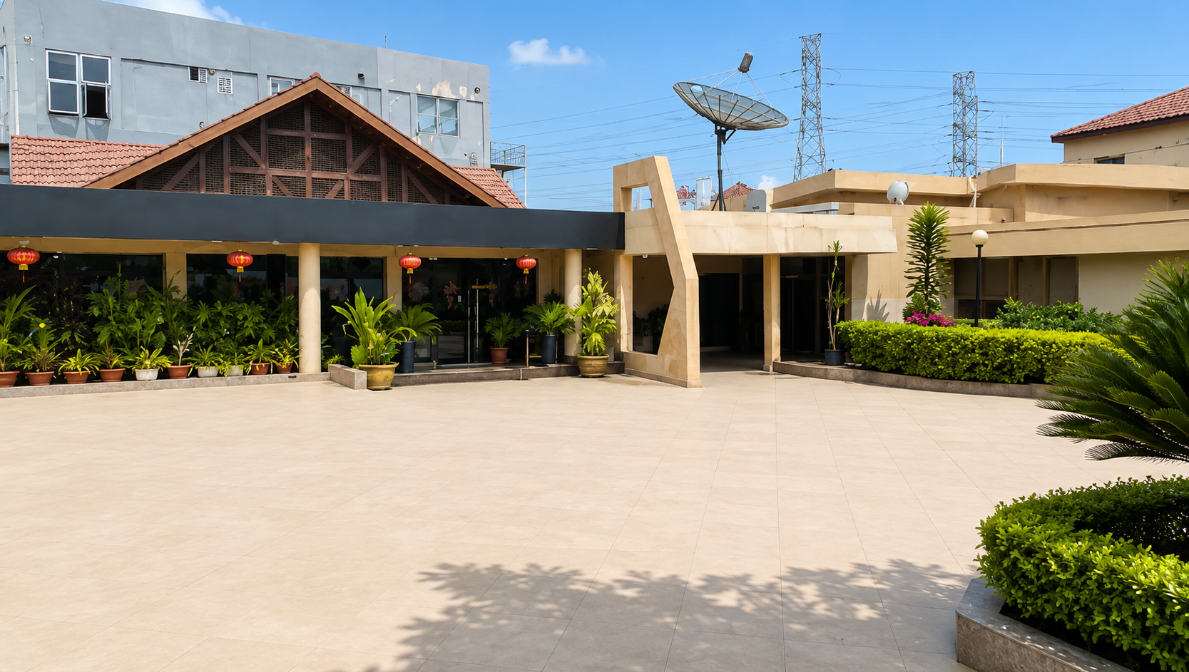 Relax Court Hotel entrance, Dzorwulu Accra